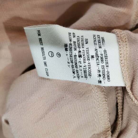 Free People Jumpsuit Womens Sz 8 Mystic Tan Pink Satin Silky Glam Festival Party - Picture 12 of 12